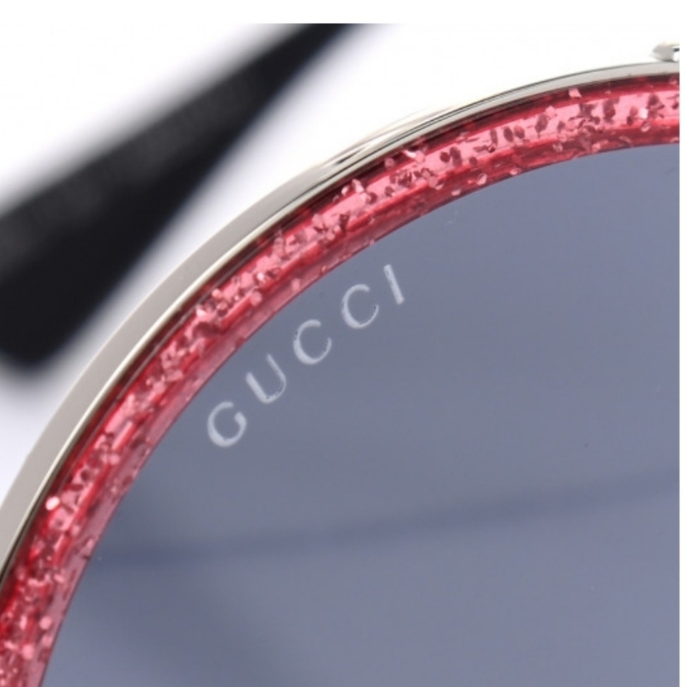 Gucci round frame glitter sunglasses - Picture 7 of 8